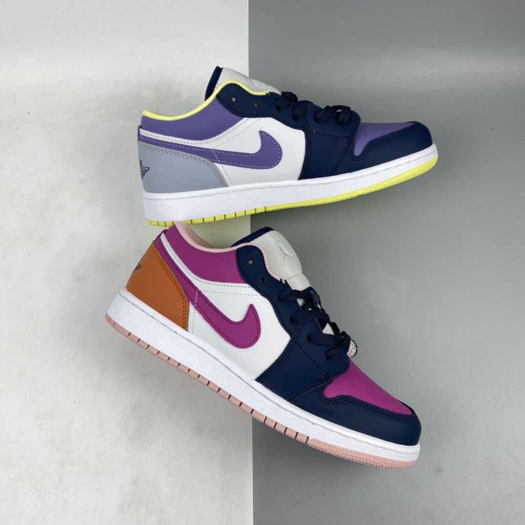 200 Air Jordan 1 Low AJ1低帮时尚休闲板鞋 粉紫鸳鸯 DJ4342-400