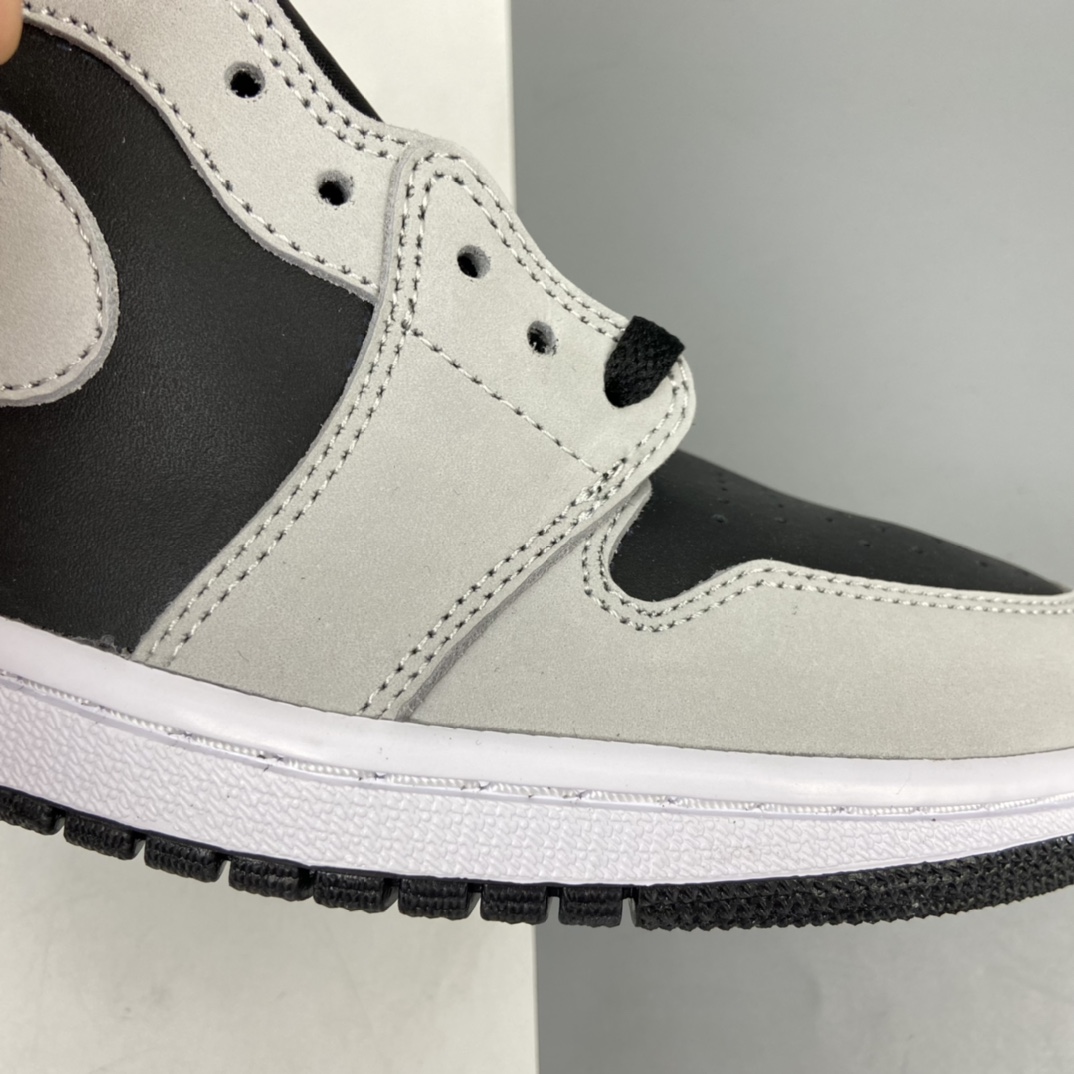 300 Air Jordan 1 High AJ1 乔1高帮灰白熊猫 影子灰2.0 555088-035