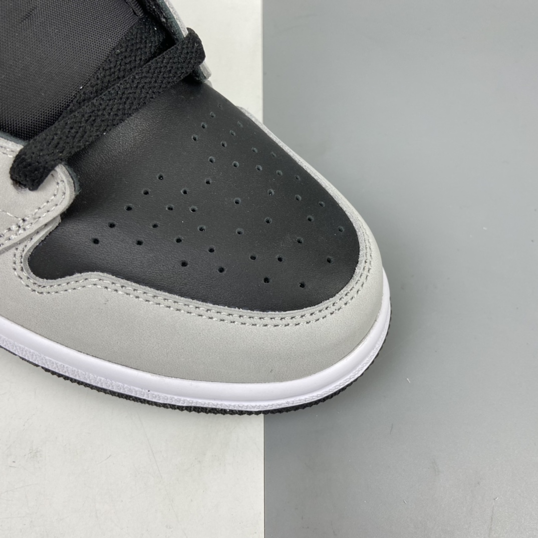 300 Air Jordan 1 High AJ1 乔1高帮灰白熊猫 影子灰2.0 555088-035