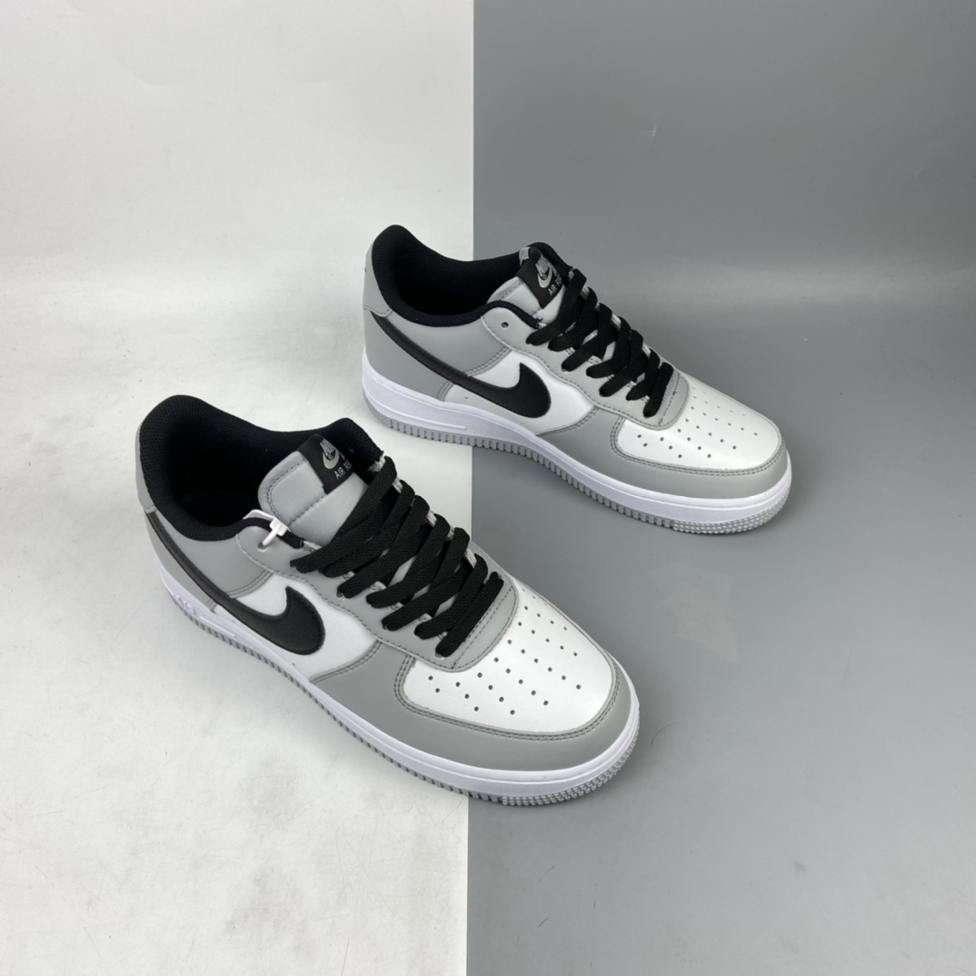 240 Nk Air Force 1 Low 空军一号烟灰配色头层低帮休闲板鞋 CN6403-105