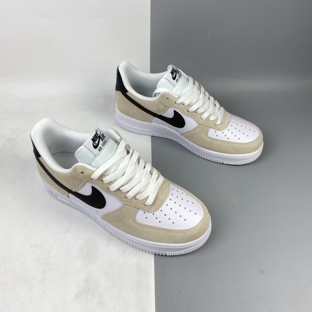 240 Nk Air Force 1 Low 空军一号奶茶白配色头层低帮休闲板鞋 BQ8988-100