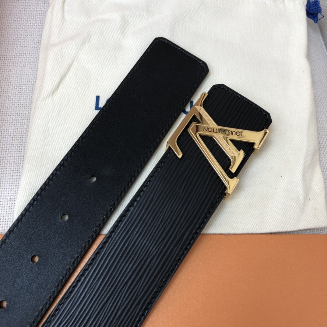 p165 代购正品级🛳LV男士腰带 LV代工厂货品 4.0宽度 可验货，正品一体铸造五金，原厂皮料！