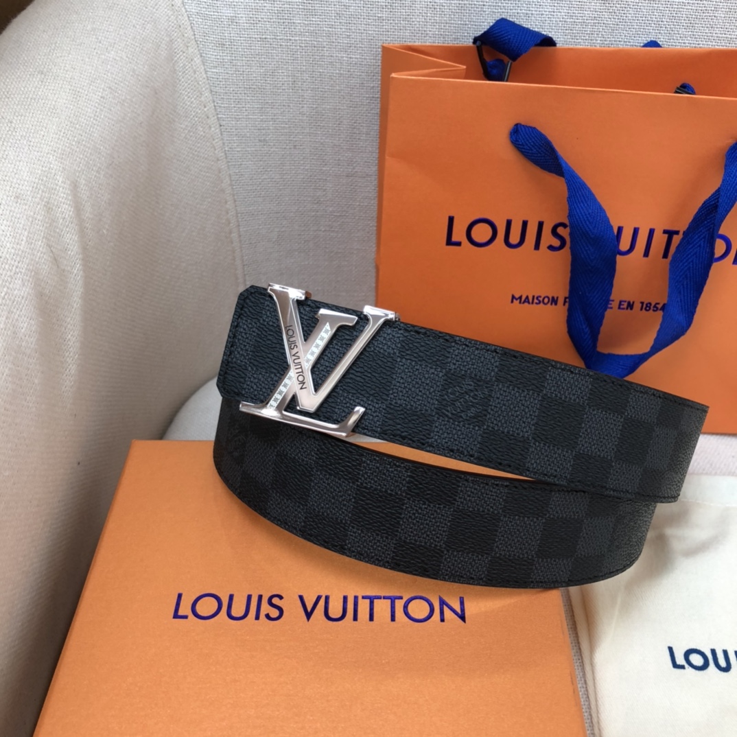 p165 代购正品级🛳LV男士腰带 LV代工厂货品 4.0宽度 可验货，正品一体铸造五金，原厂皮料！