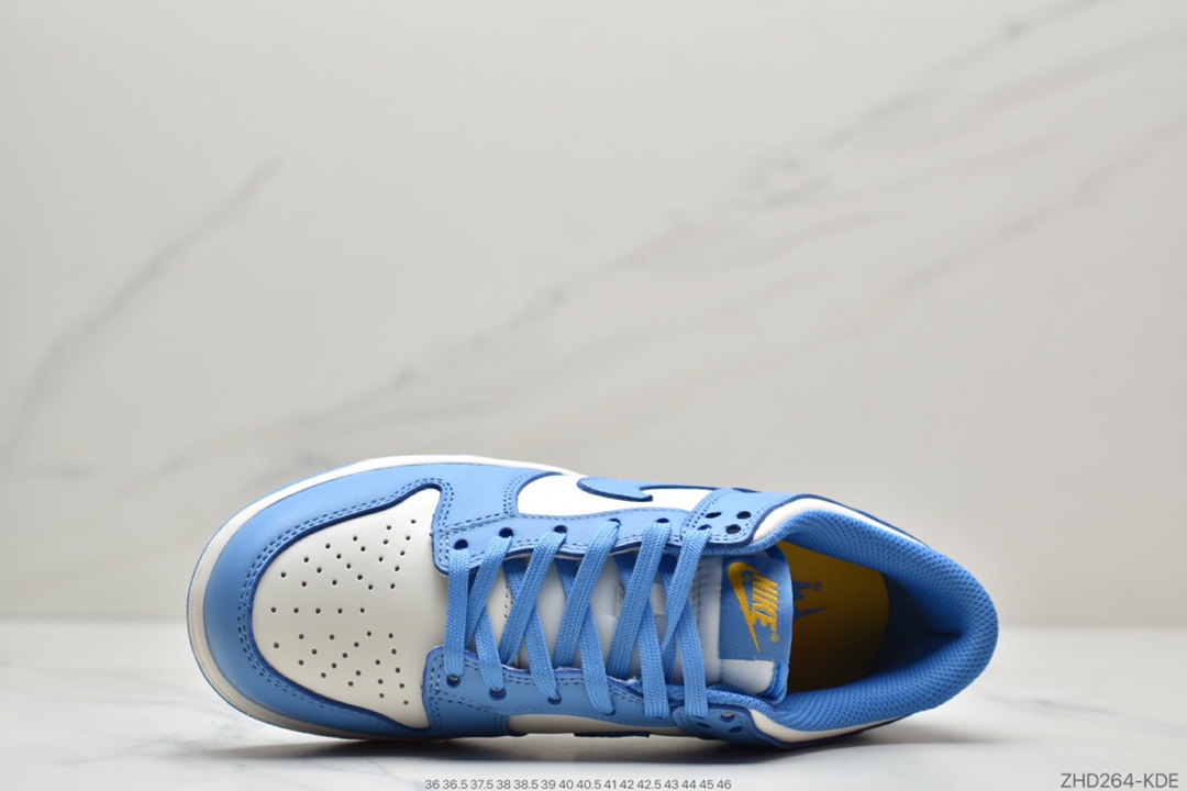 300 Nike Dunk Low ”Coast”北卡蓝 整体采用白色为底 DD1503-100