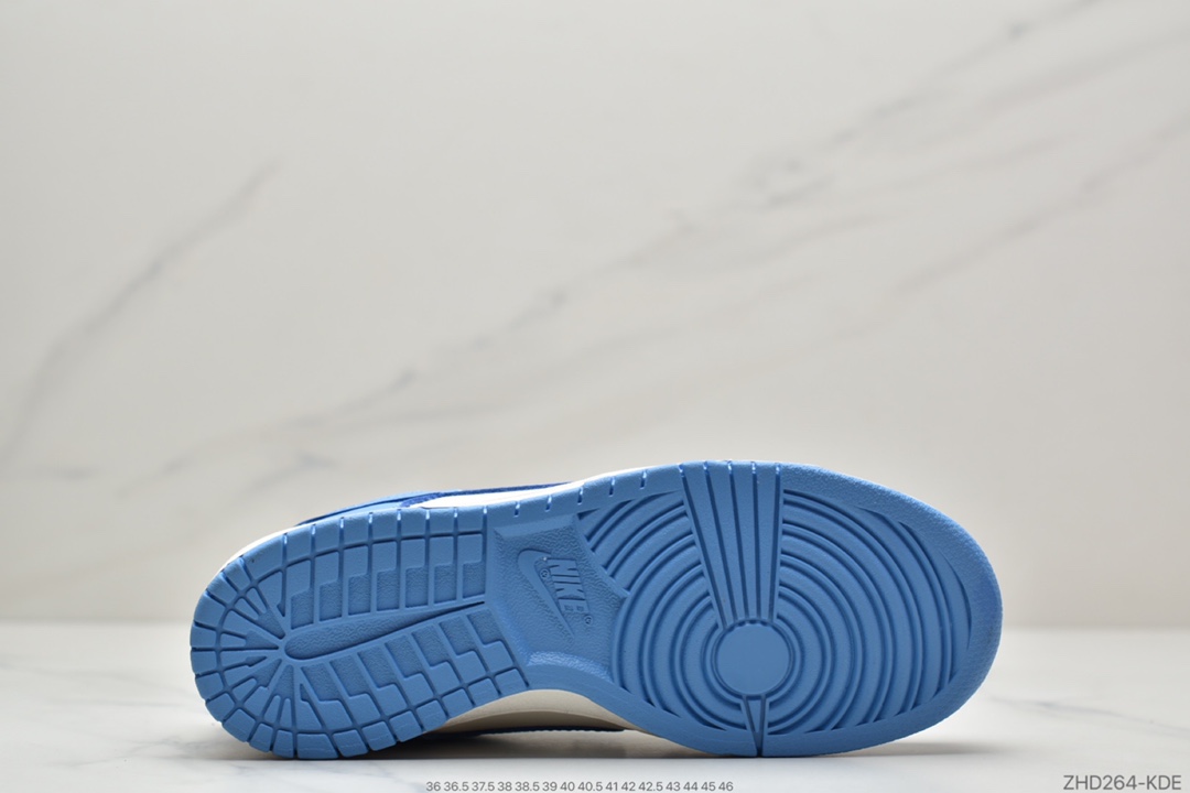 300 Nike Dunk Low ”Coast”北卡蓝 整体采用白色为底 DD1503-100