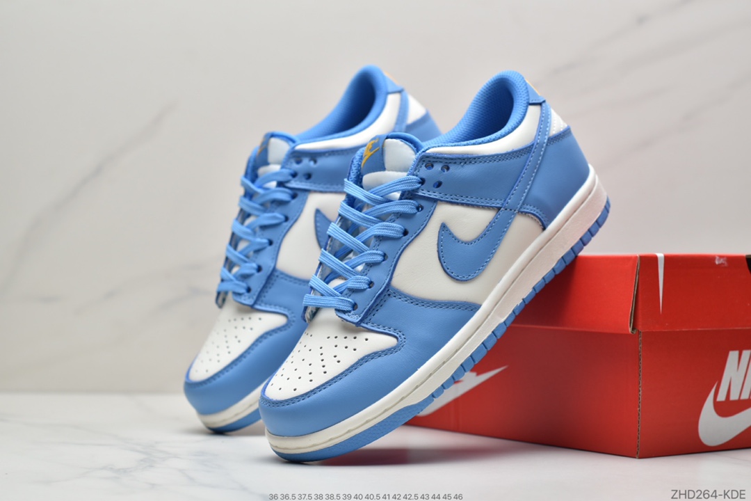 300 Nike Dunk Low ”Coast”北卡蓝 整体采用白色为底 DD1503-100