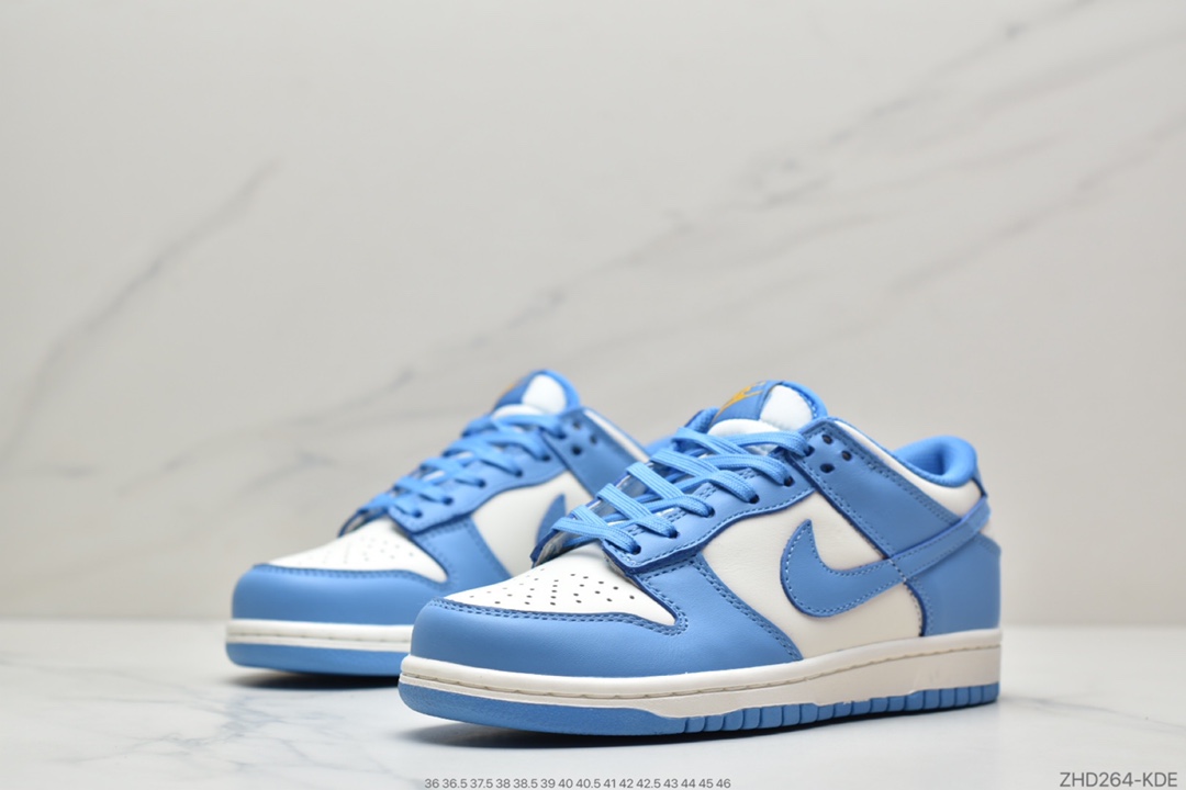 300 Nike Dunk Low ”Coast”北卡蓝 整体采用白色为底 DD1503-100
