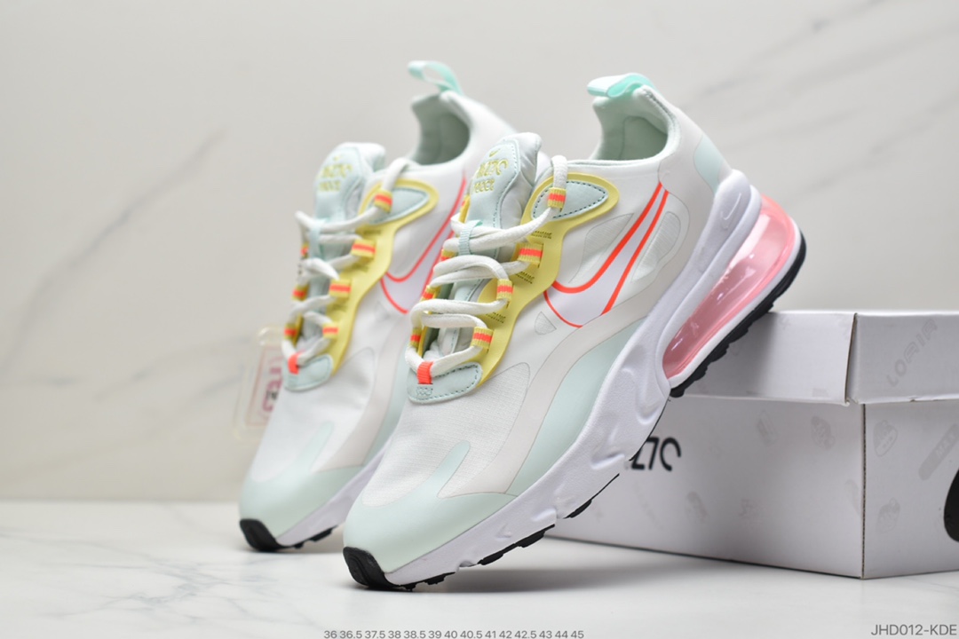 190 耐克Nike React Air Max 270混合科技后半掌气垫慢跑鞋 CV8818-102