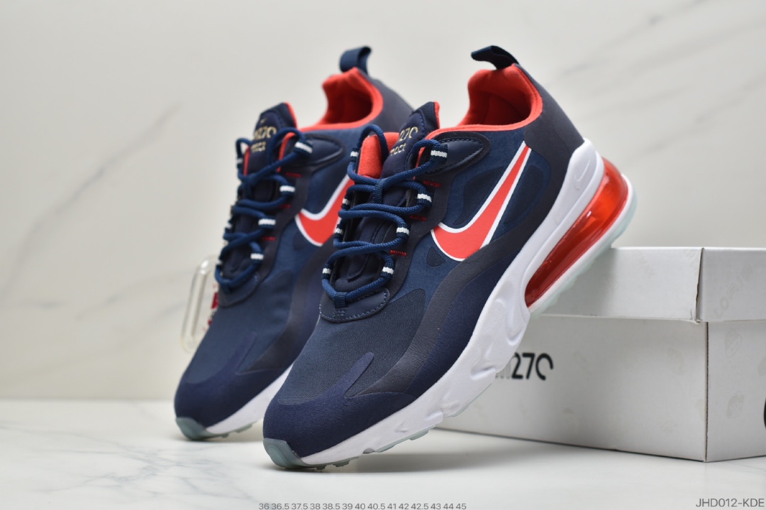 190 耐克Nike React Air Max 270混合科技后半掌气垫慢跑鞋 CV8818-102