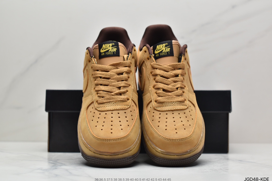 180 Nike Air Force 1 CO.JP Retro SP”Wheat Mocha”空军一号低帮经典百搭休闲运动板鞋“麦黄摩卡半透明”  DC7504-700
