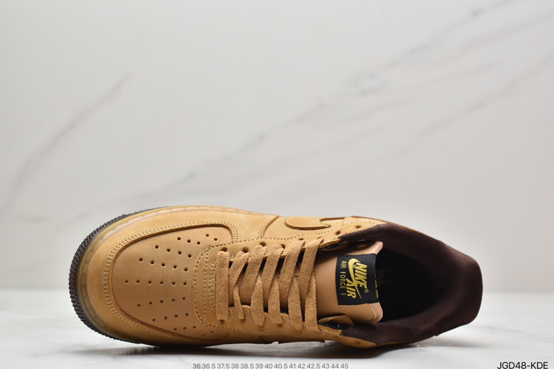 180 Nike Air Force 1 CO.JP Retro SP”Wheat Mocha”空军一号低帮经典百搭休闲运动板鞋“麦黄摩卡半透明”  DC7504-700