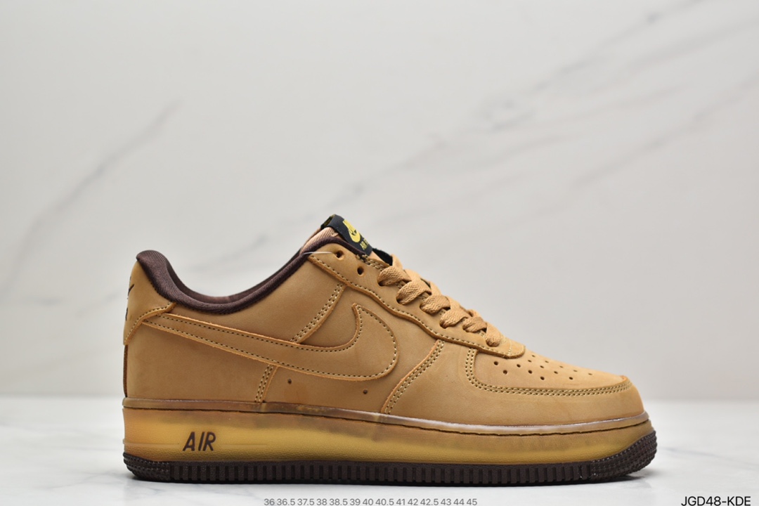 180 Nike Air Force 1 CO.JP Retro SP”Wheat Mocha”空军一号低帮经典百搭休闲运动板鞋“麦黄摩卡半透明”  DC7504-700