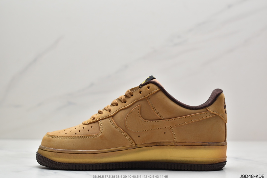180 Nike Air Force 1 CO.JP Retro SP”Wheat Mocha”空军一号低帮经典百搭休闲运动板鞋“麦黄摩卡半透明”  DC7504-700