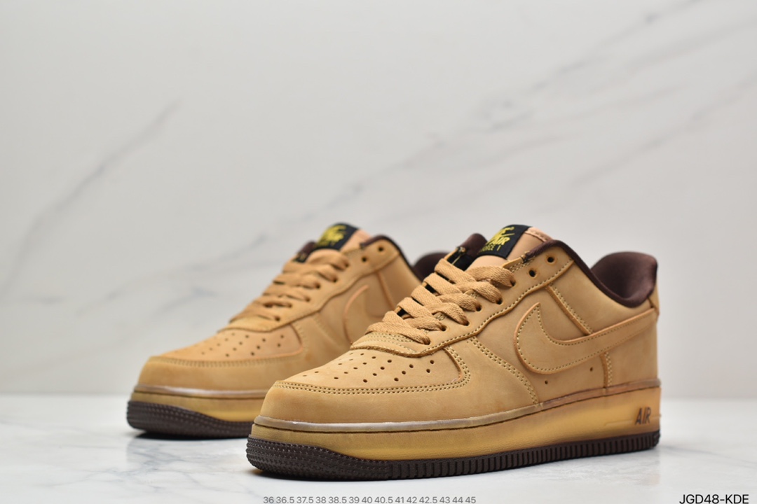180 Nike Air Force 1 CO.JP Retro SP”Wheat Mocha”空军一号低帮经典百搭休闲运动板鞋“麦黄摩卡半透明”  DC7504-700