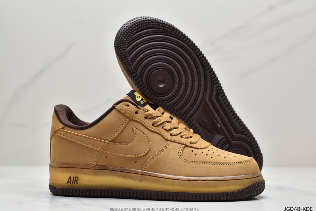 180 Nike Air Force 1 CO.JP Retro SP”Wheat Mocha”空军一号低帮经典百搭休闲运动板鞋“麦黄摩卡半透明”  DC7504-700