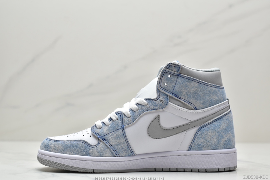 240 耐克Nike Air Jordan 1 Retro High OG ”Hyper Royal”AJ1代经典复古经典高帮百搭文化篮球鞋“水洗蓝雾霾蓝” 555088-402
