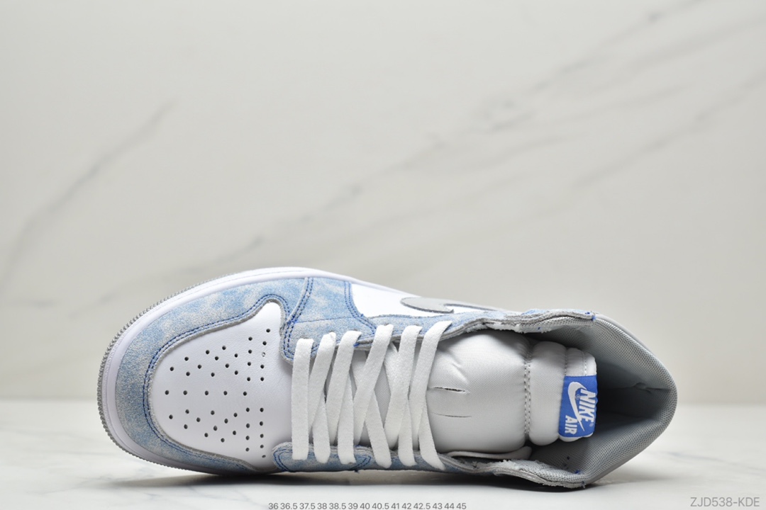 240 耐克Nike Air Jordan 1 Retro High OG ”Hyper Royal”AJ1代经典复古经典高帮百搭文化篮球鞋“水洗蓝雾霾蓝” 555088-402