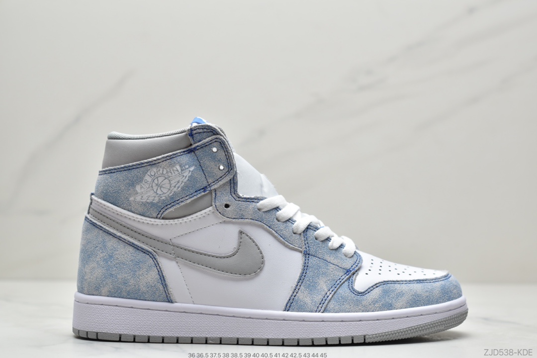 240 耐克Nike Air Jordan 1 Retro High OG ”Hyper Royal”AJ1代经典复古经典高帮百搭文化篮球鞋“水洗蓝雾霾蓝” 555088-402