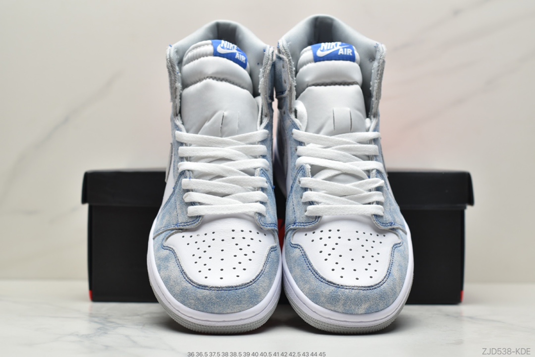 240 耐克Nike Air Jordan 1 Retro High OG ”Hyper Royal”AJ1代经典复古经典高帮百搭文化篮球鞋“水洗蓝雾霾蓝” 555088-402