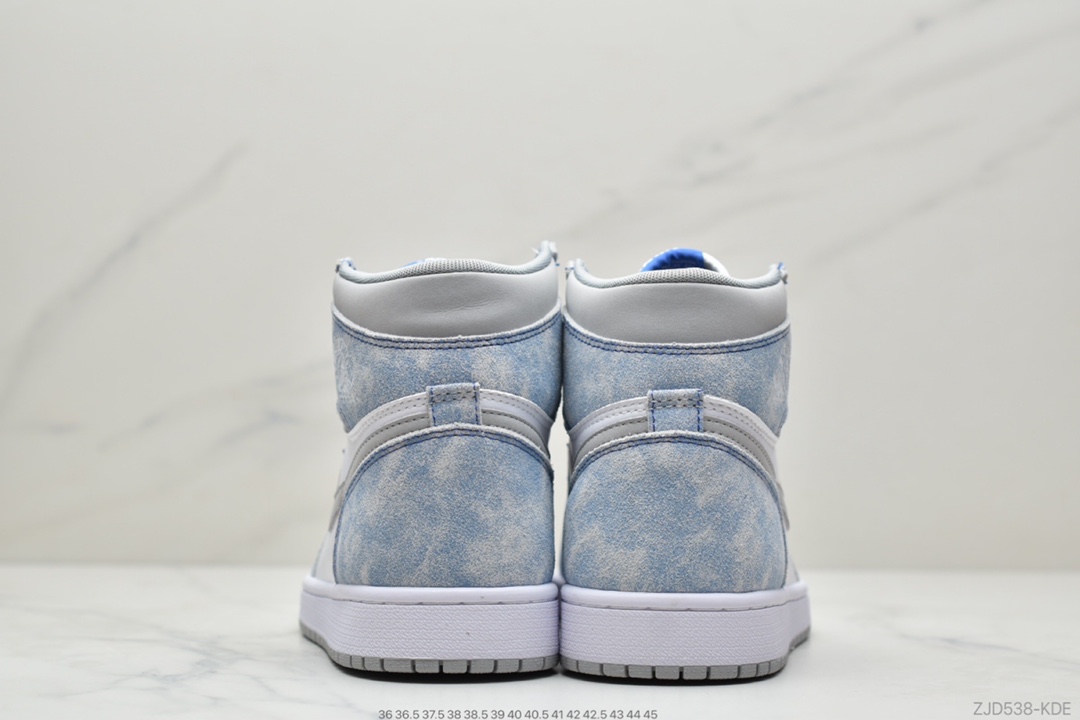 240 耐克Nike Air Jordan 1 Retro High OG ”Hyper Royal”AJ1代经典复古经典高帮百搭文化篮球鞋“水洗蓝雾霾蓝” 555088-402
