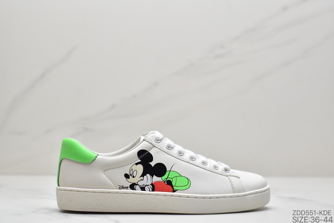 240 古驰GUCCI古驰 Ace Embroidered Low-Top拼色刺绣系列低帮潮流百搭休闲板鞋“米白绿红刺绣小蜜蜂”429446 A39G O9085