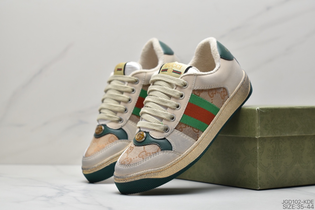 180 Gucci Distressed Screener sneaker 古驰小脏鞋系列
