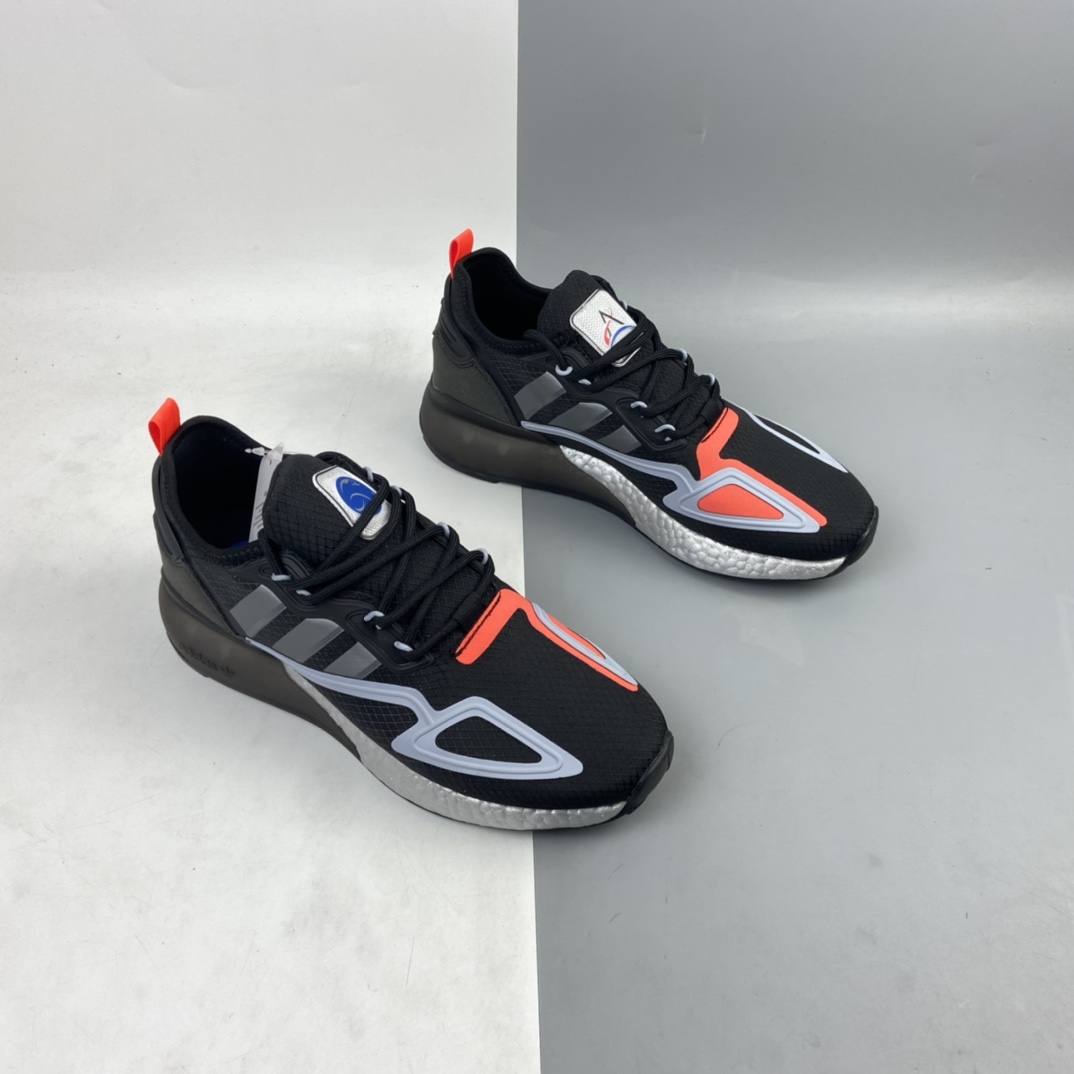 240 Ad ZX 2K Boost 网纱针织呼吸面套脚休闲运动慢跑鞋 FY5724