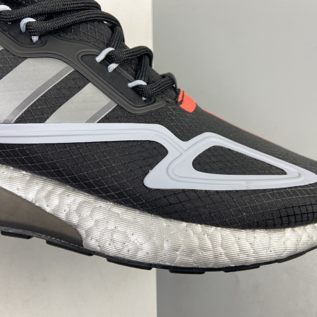 240 Ad ZX 2K Boost 网纱针织呼吸面套脚休闲运动慢跑鞋 FY5724