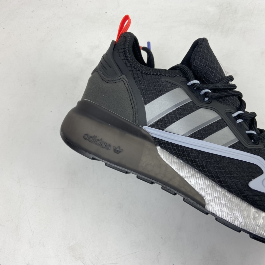 240 Ad ZX 2K Boost 网纱针织呼吸面套脚休闲运动慢跑鞋 FY5724