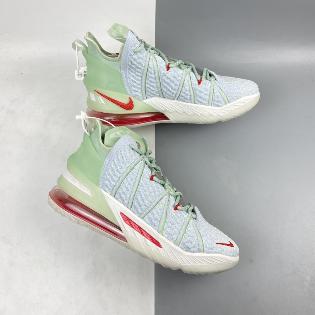 260 Nike Lebron China XVIII EP”Empire Jade”勒布朗·詹姆斯18代签名战靴室内实战高帮运动飞织篮球鞋“紫禁重器”DB7644-002