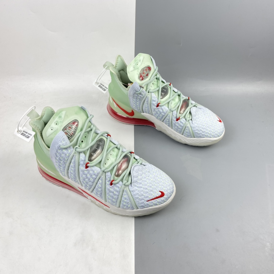 260 Nike Lebron China XVIII EP”Empire Jade”勒布朗·詹姆斯18代签名战靴室内实战高帮运动飞织篮球鞋“紫禁重器”DB7644-002
