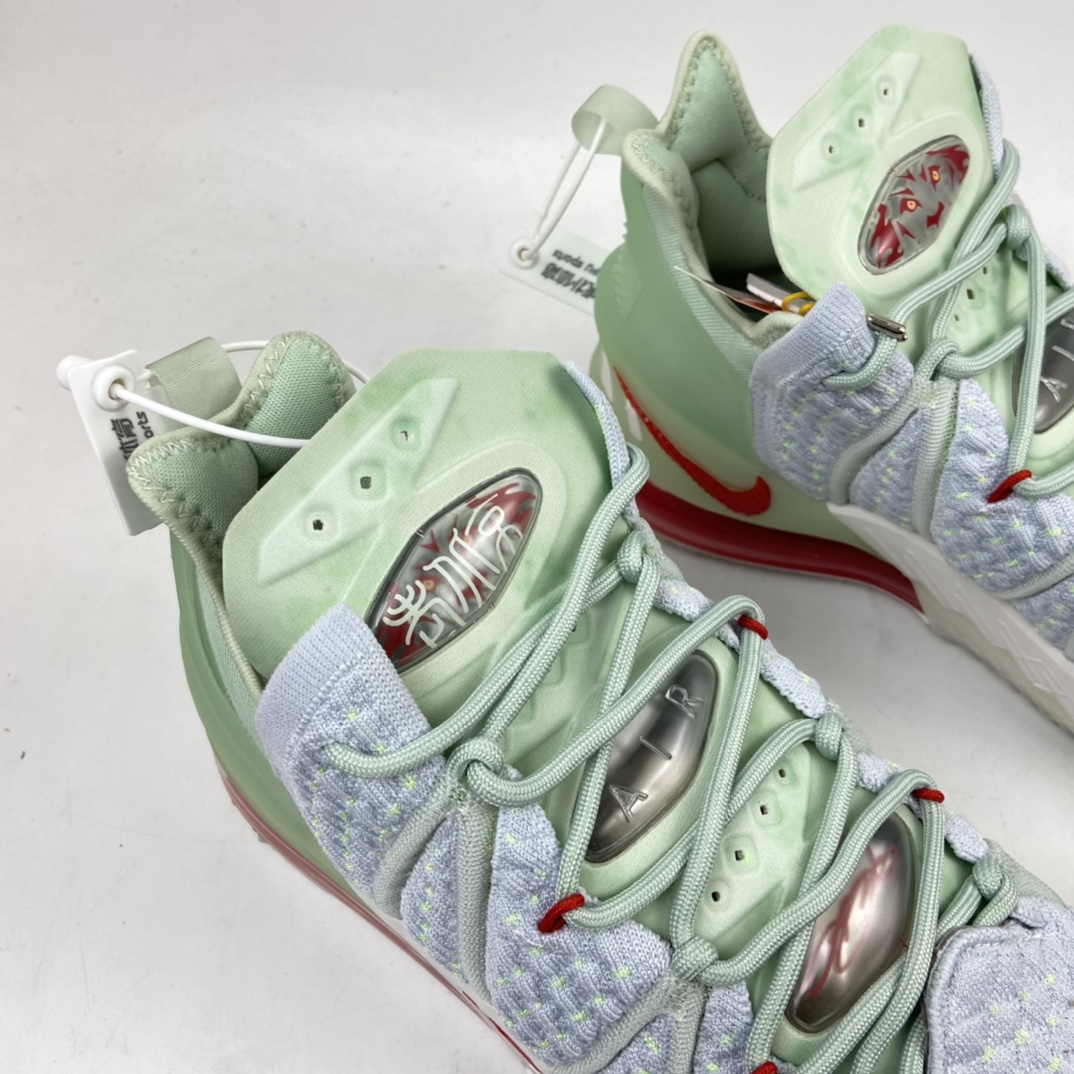 260 Nike Lebron China XVIII EP”Empire Jade”勒布朗·詹姆斯18代签名战靴室内实战高帮运动飞织篮球鞋“紫禁重器”DB7644-002