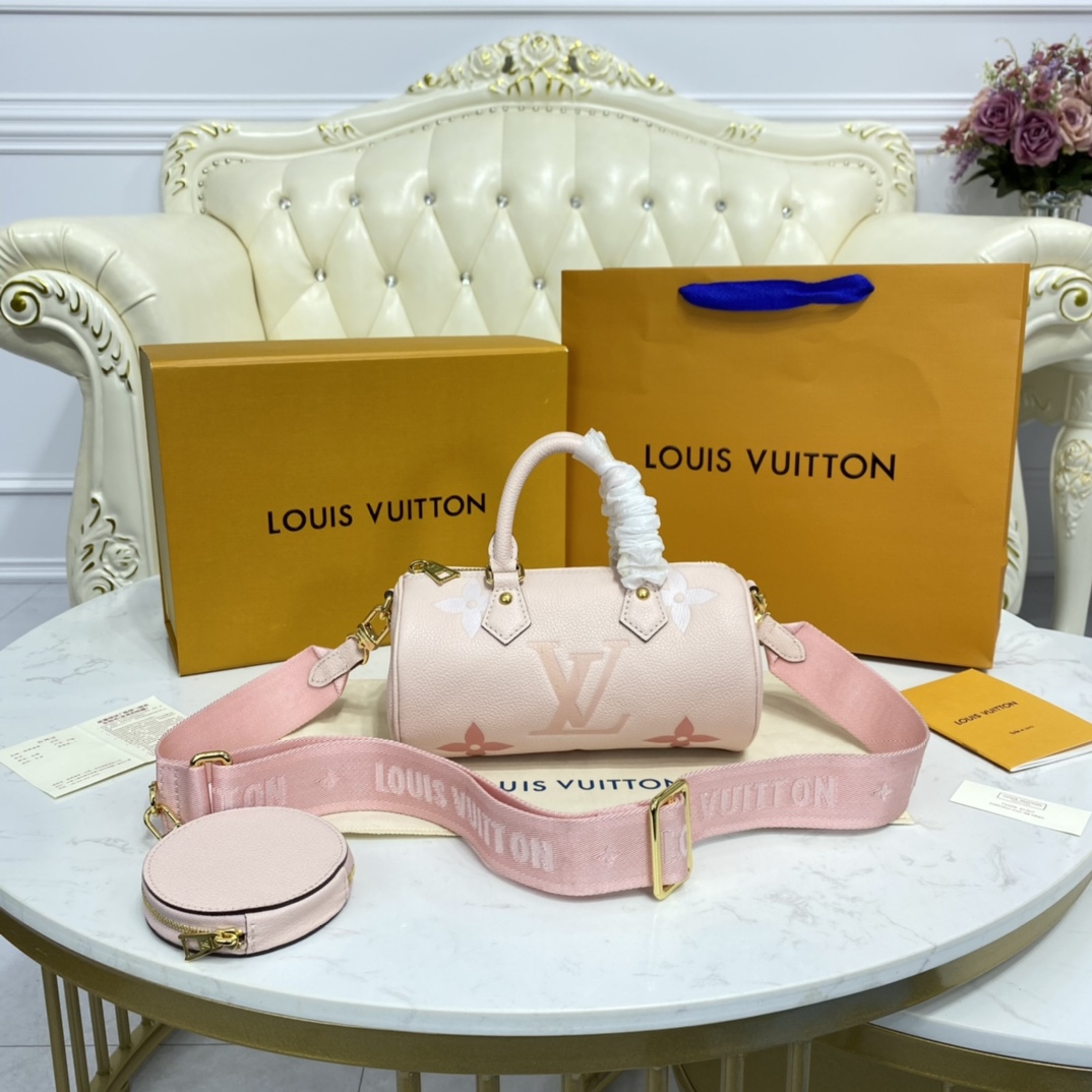 Louis Vuitton LV Papillon BB Bags Handbags Pink Red Yellow Printing Empreinte​ Sweatpants