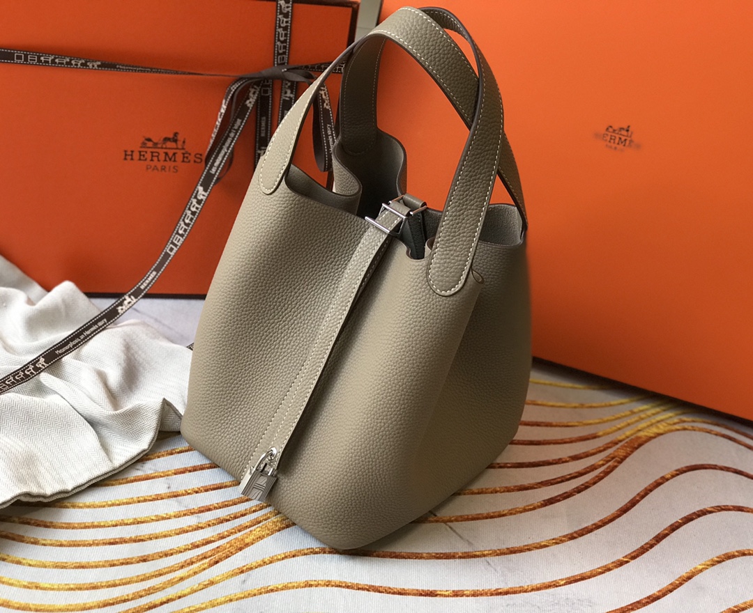 爱马仕 Hermès 高定典藏经典高奢皮具手袋托特包斜挎包女包 #157FE7B2 2