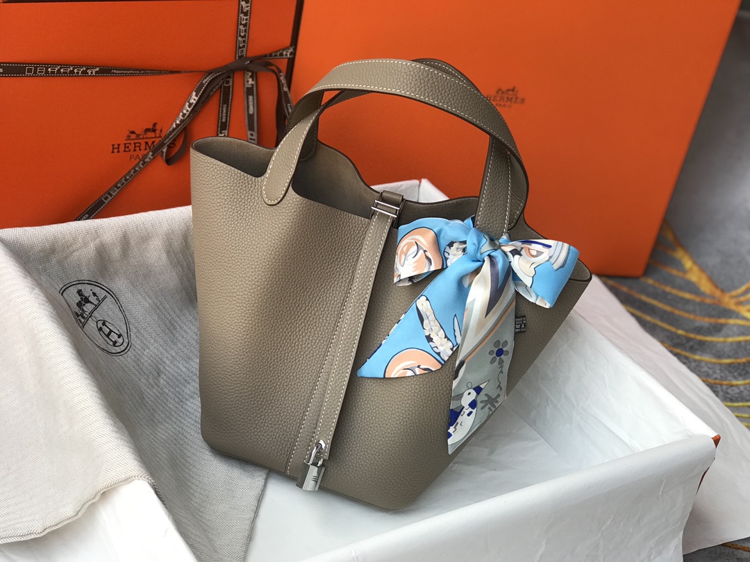 爱马仕 Hermès 高定典藏经典高奢皮具手袋托特包斜挎包女包 #157FE7B2 3