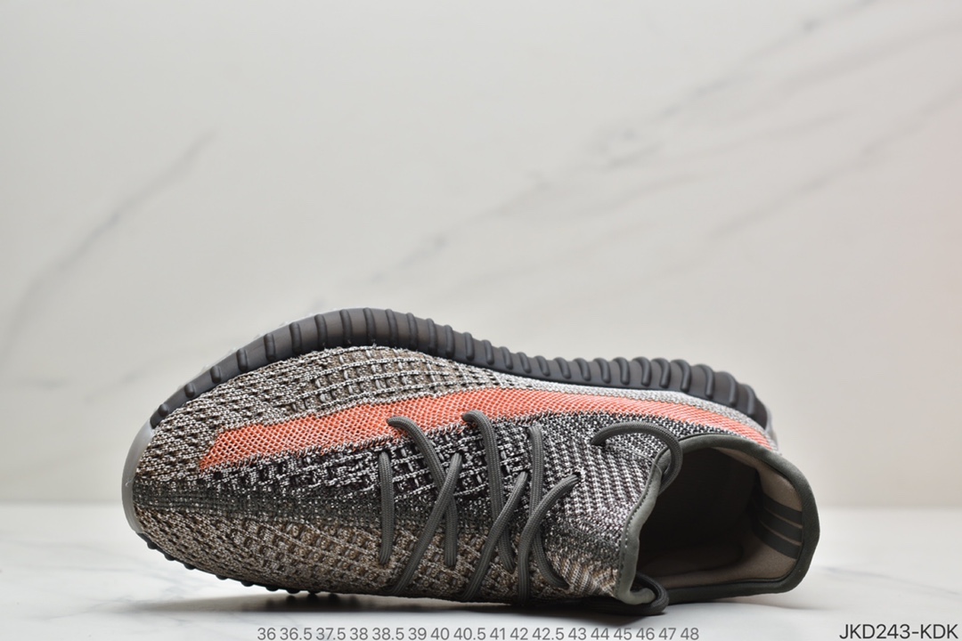 160 联乘侃爷Kanye West x Adidas Yeezy Boost 350 V2”Ash Stone”百搭轻便爆米花中底休闲运动慢跑鞋“火山灰岩兵马俑”GW0089