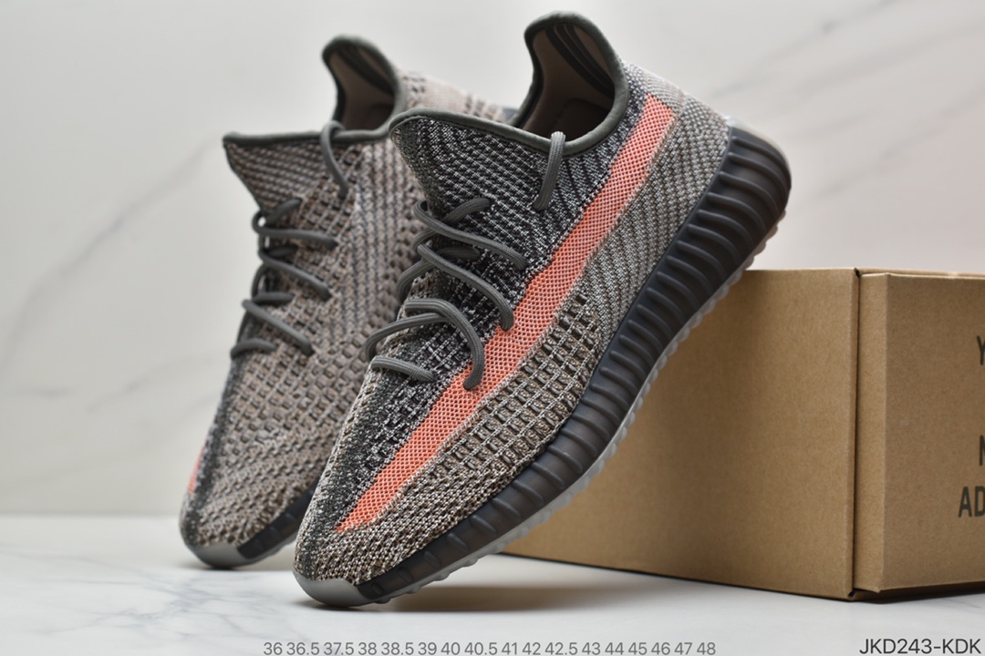 160 联乘侃爷Kanye West x Adidas Yeezy Boost 350 V2”Ash Stone”百搭轻便爆米花中底休闲运动慢跑鞋“火山灰岩兵马俑”GW0089