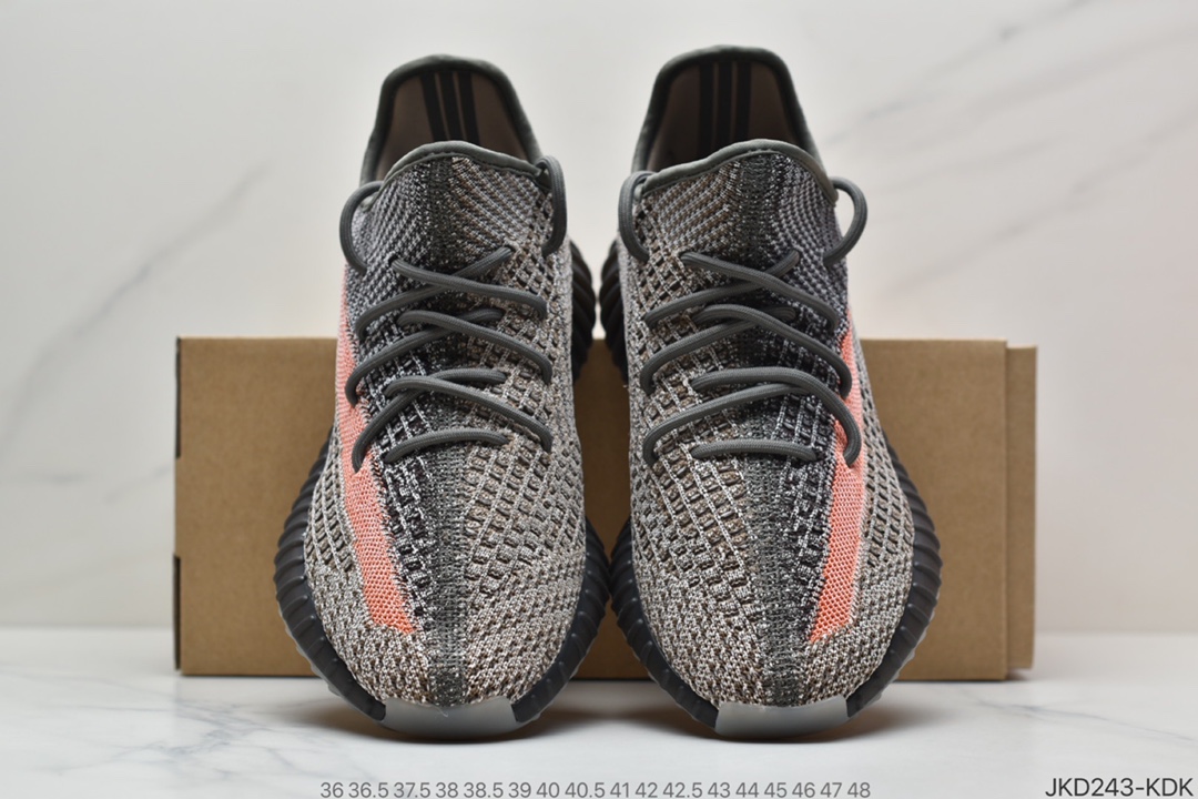160 联乘侃爷Kanye West x Adidas Yeezy Boost 350 V2”Ash Stone”百搭轻便爆米花中底休闲运动慢跑鞋“火山灰岩兵马俑”GW0089