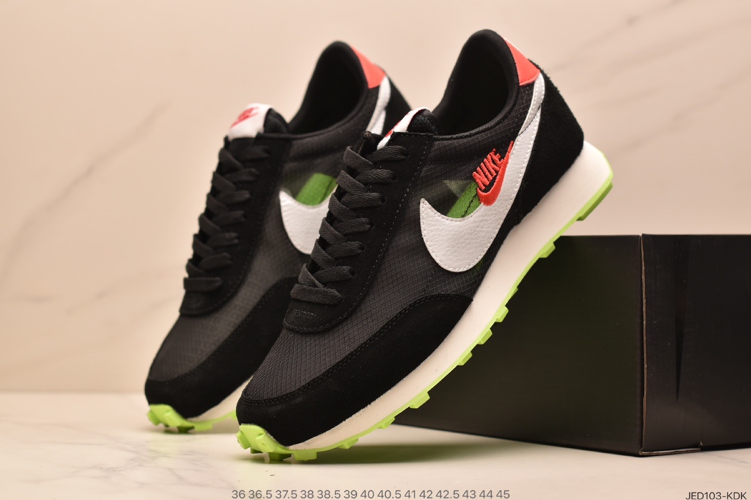 150 Nike Daybreak SP”Grey/Black/Blue/Color”OG破晓系列华夫复古休闲运动慢跑鞋“半透明浅灰黑蓝亮绿彩虹串标钩子”  CK2351-426