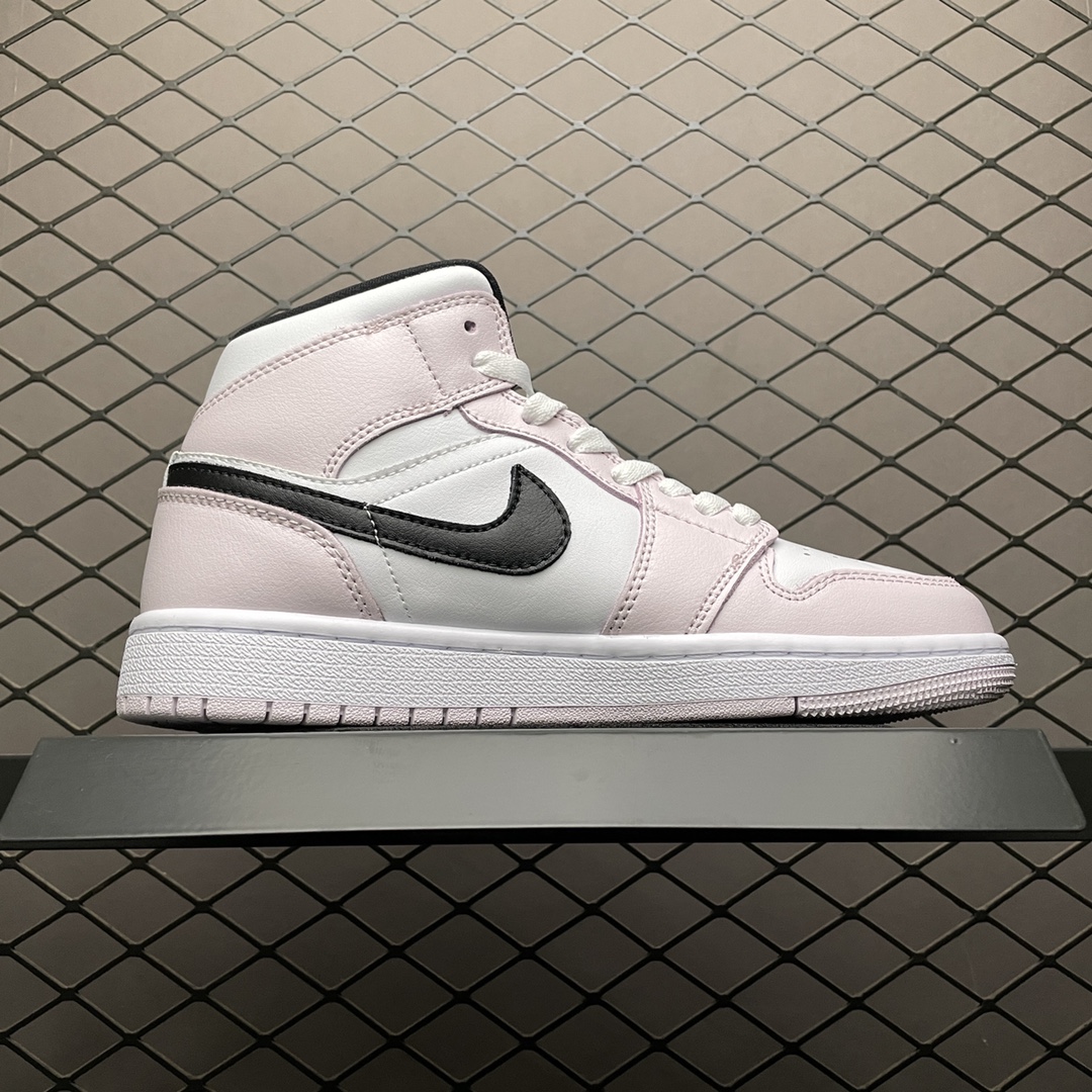 240 Air Jordan 1 Mid  ” Barely Rose ” 希粉 AJ1乔1中帮文化篮球鞋 BQ6472-500