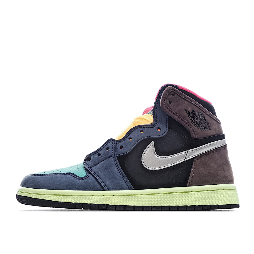 I0 Air Jordan 1 Retro High AJ1乔1高帮文化篮球鞋 彩色拼接