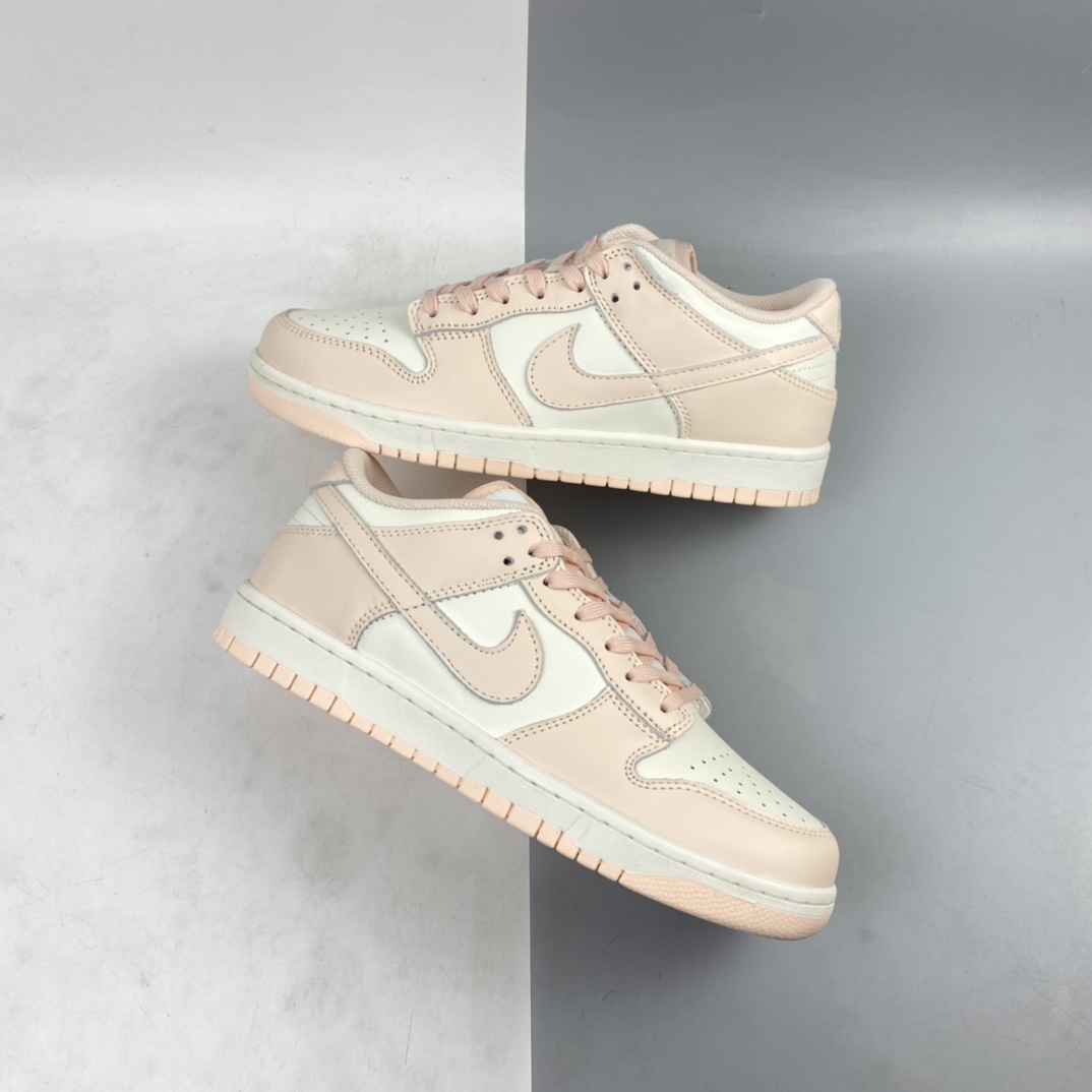 320 Nk SB Dunk Low ”Orange Pearl” 扣篮系列“樱花粉白粉珍珠”低帮休闲运动滑板鞋 DD1503-102