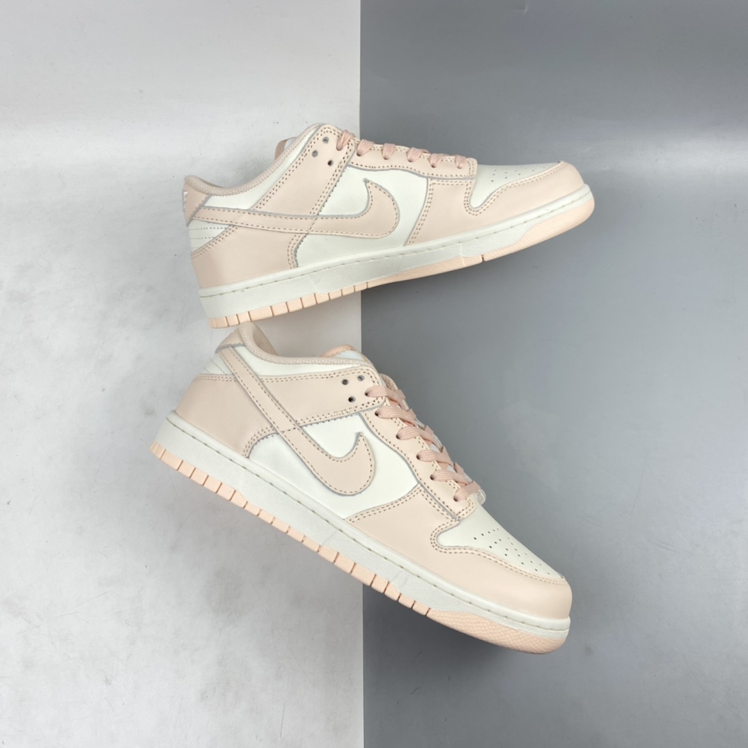 320 Nk SB Dunk Low ”Orange Pearl” 扣篮系列“樱花粉白粉珍珠”低帮休闲运动滑板鞋 DD1503-102