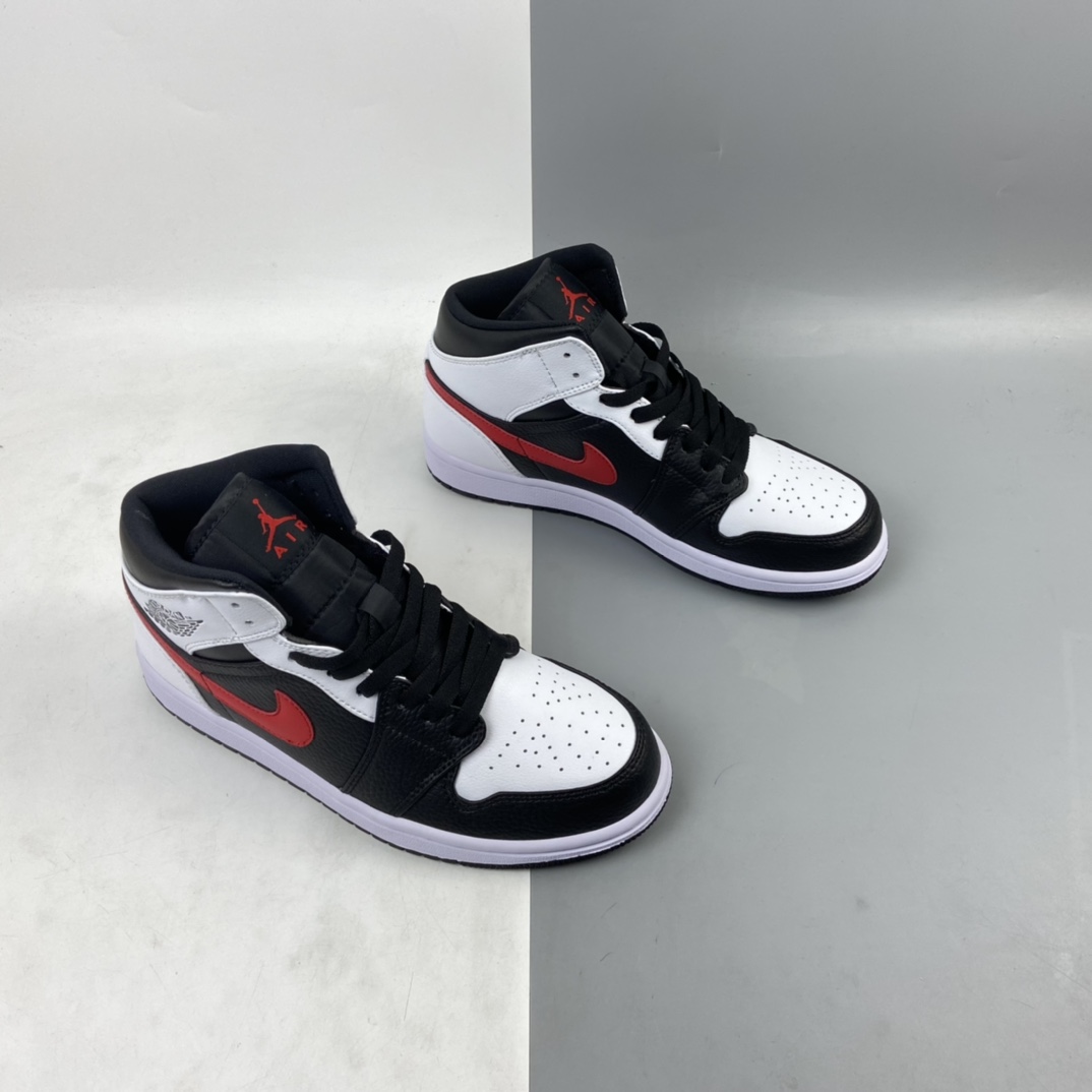 240 Air Jordan 1 Mid AJ1 乔1 中帮百搭休闲运动板鞋 554727-075