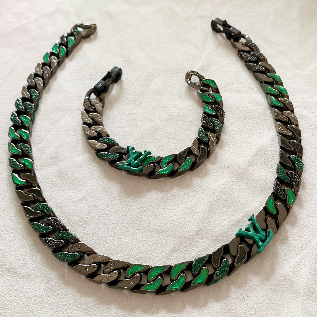 LV Necklace, LV Bracelet