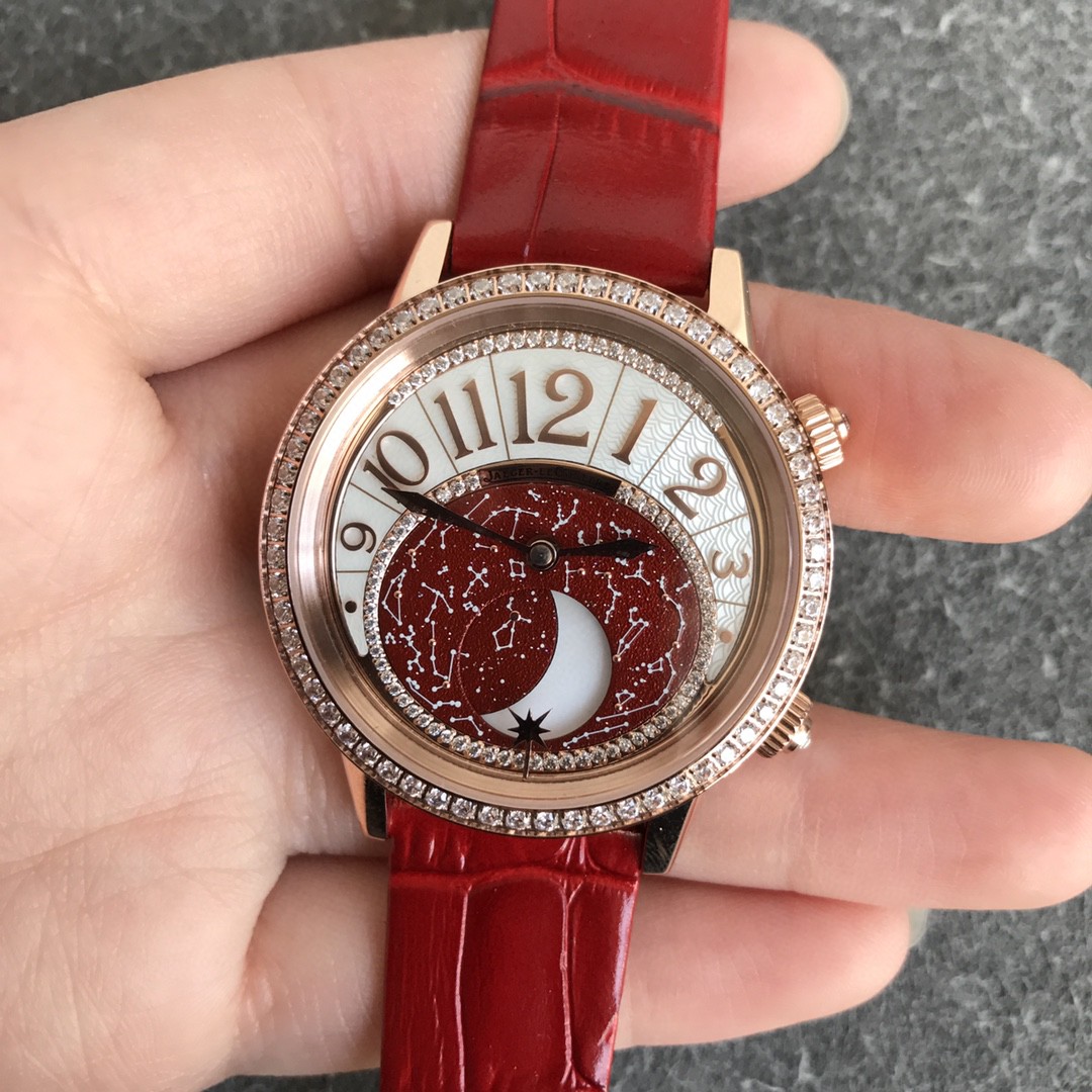 Cartier 绕月之旅 现在出发 积家Rendez-Vous Moon Serenity约会系列月相腕表【表壳】腕表尺寸36mmX10