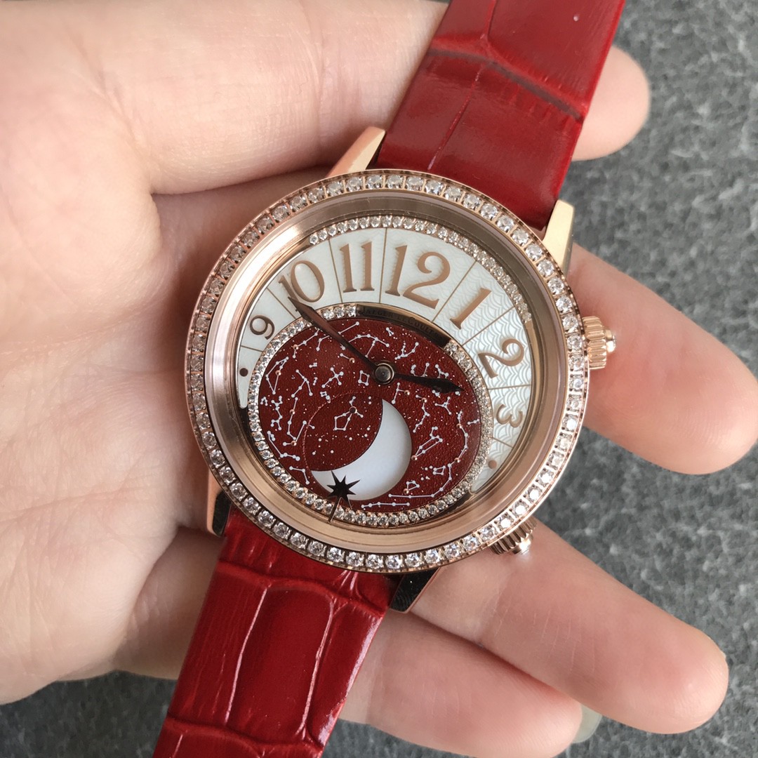 Cartier 绕月之旅 现在出发 积家Rendez-Vous Moon Serenity约会系列月相腕表【表壳】腕表尺寸36mmX10