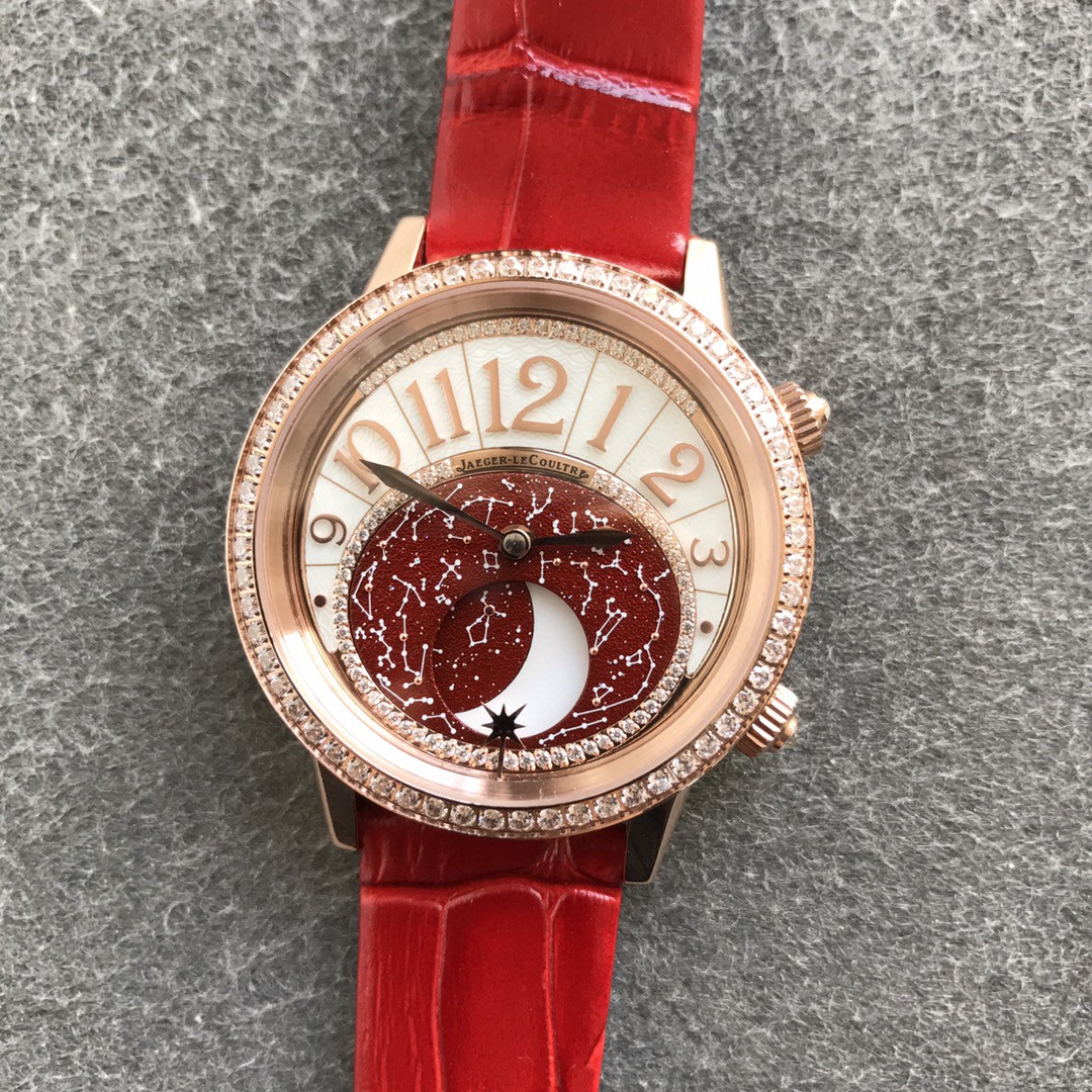 Cartier 绕月之旅 现在出发 积家Rendez-Vous Moon Serenity约会系列月相腕表【表壳】腕表尺寸36mmX10