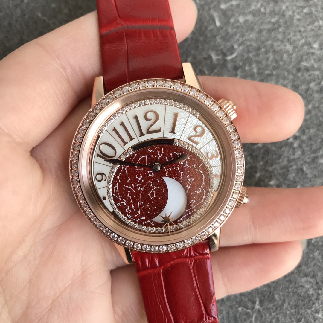 Cartier 绕月之旅 现在出发 积家Rendez-Vous Moon Serenity约会系列月相腕表【表壳】腕表尺寸36mmX10