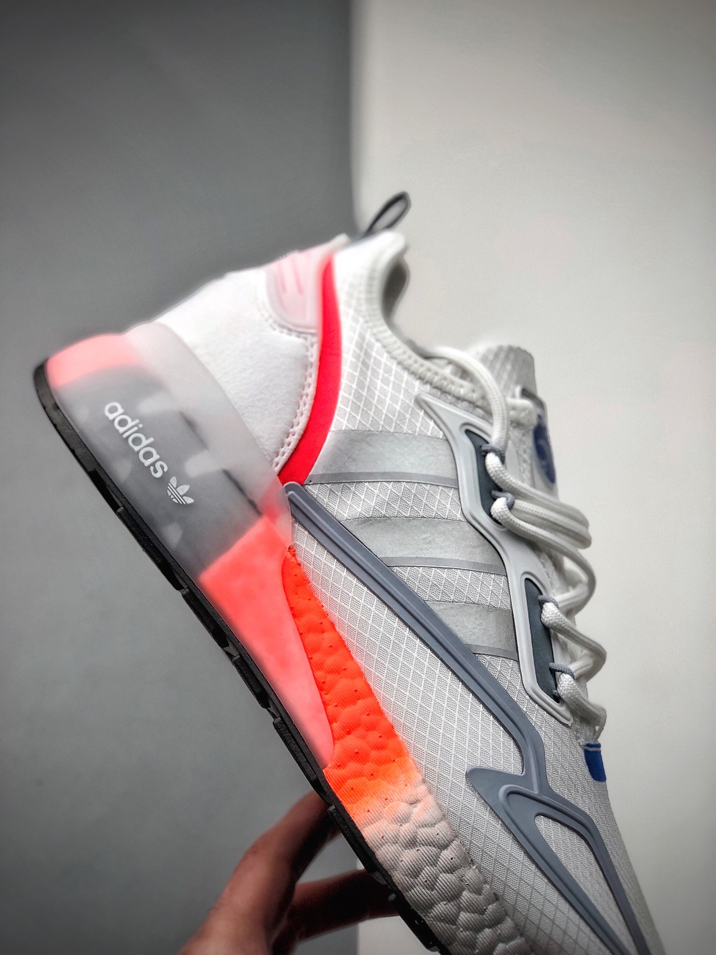 240 阿迪达斯 Adidas ZX 2K Boost 全新爆米花缓震休闲运动跑鞋